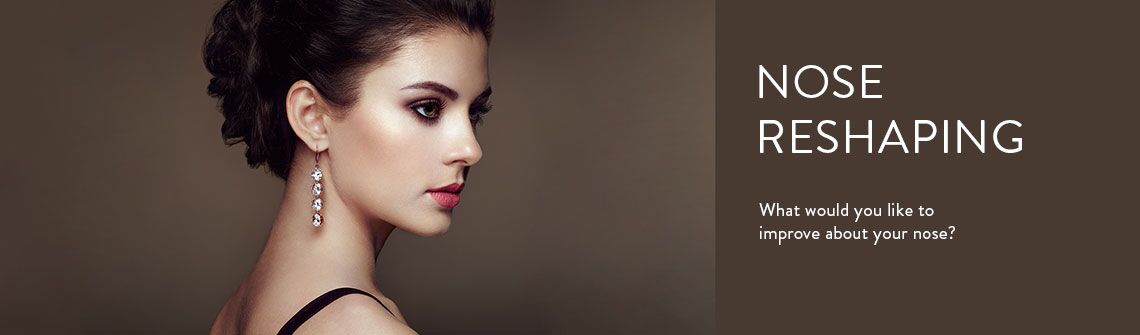 Nose reshaping. What would you like to improve about your nose?